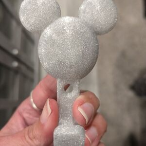 Disney Silver Glitter Mickey Hook